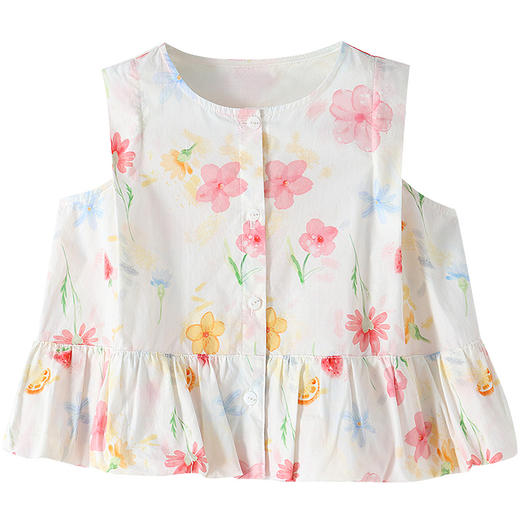 【实体店同款】女童圆领上衣夏季新款安奈儿童装XG621208 商品图5