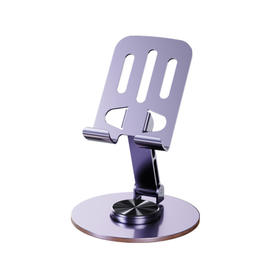 科沃ZJ03金属碳素钢桌面旋转手机支架360度旋转碳素钢稳固多机型通用