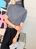 古驰 最新款灰色高领针织短袖 商品缩略图1