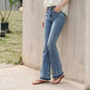 森柔|商场同款森马牛仔裤女夏分割长裤2026新款显瘦显腿长喇叭裤 商品缩略图2