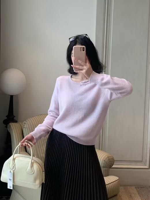 【门店同款】ENJOY冬季领口镂空珍珠针织衫 167546259 商品图6