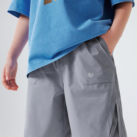 [轻风不勒裤]迷你巴拉男女童儿童裤子夏吸湿速干凉感网眼轻薄短裤 商品图4