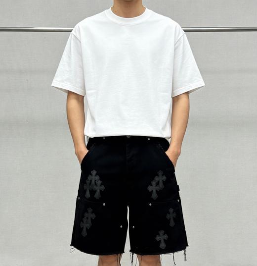 男款毛边破损休闲短裤he009 商品图3