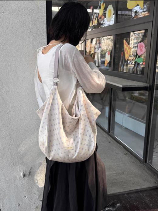 nothe Case布然/NC261237/「紫雨」春日波点女大容量托特包 商品图5