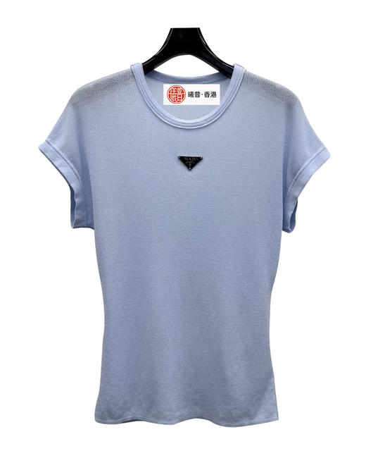 女款丝质三角标短袖T恤la020 商品图0