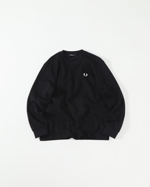 麦穗fred perry 经典百搭长袖圆领套头长袖T恤 商品图6