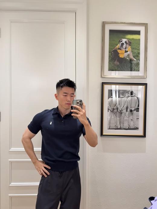 拉夫劳伦经典款三粒扣 翻领男士针织短袖 Polo 衫 商品图2