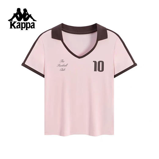 XY｜Kappa卡帕背靠背短袖t恤女夏季翻领polo衫运动休闲上衣k0f62pd02-5026 商品图0