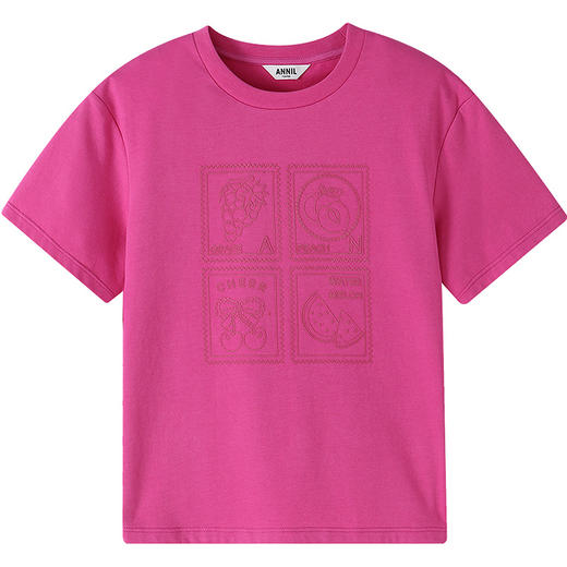 【实体店同款】女童短袖针织衫夏季新款安奈儿童装AG621237 商品图6