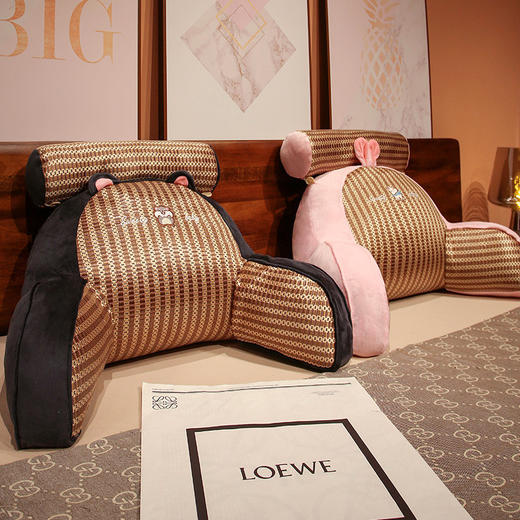 【腾席腰靠❗清凉一夏】夏季凉席腰靠床上靠垫软包护腰靠枕床上大靠背榻榻米宿舍沙发抱枕。ri 商品图1