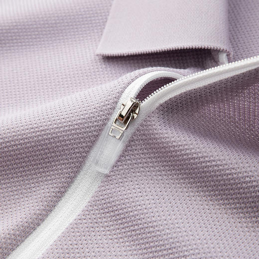 半身缘男装 夏季商务微弹亚麻抗菌防晒短袖POLO衫877 商品图5