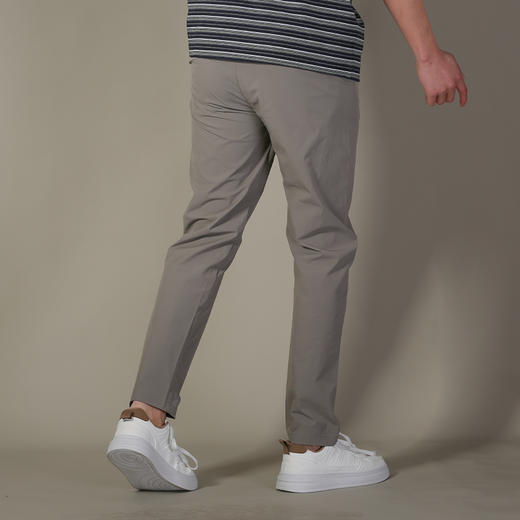 DRONKOO 2026 正常腰左袋绣线织唛后袋四竖绣线直弹薄休闲长裤 商品图3