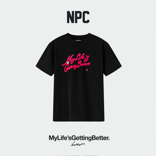 NPC潮牌美式街潮刺绣字母短袖T恤100%棉舒适夏季上新NP62TE13 商品图0
