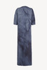 Cortana 26SS 深蓝冷染有机棉ISLA斜襟连衣裙 商品缩略图3