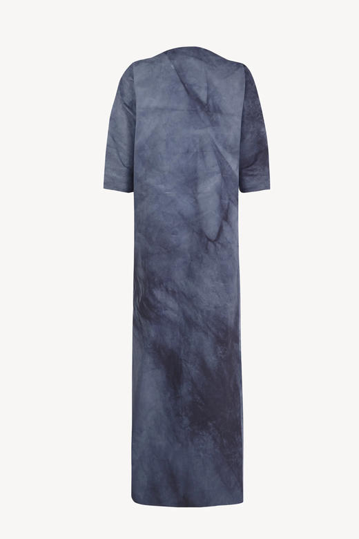 Cortana 26SS 深蓝冷染有机棉ISLA斜襟连衣裙 商品图3