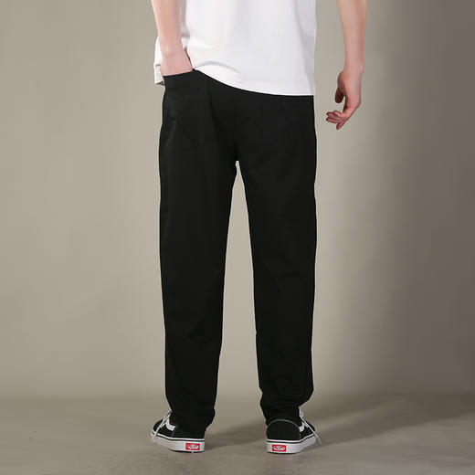 DRONKOO 2026 松紧腰前破缝麦穗肌理针织薄休闲长裤 商品图4