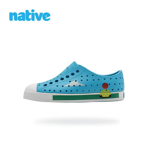 【2026native】儿童洞洞鞋jefferson孩童印花沙滩凉鞋透气鞋 商品图0