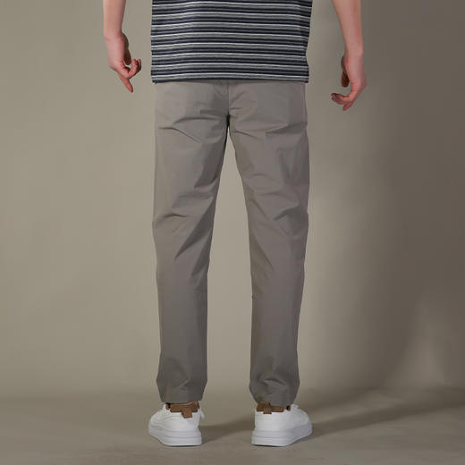 DRONKOO 2026 正常腰左袋绣线织唛后袋四竖绣线直弹薄休闲长裤 商品图4