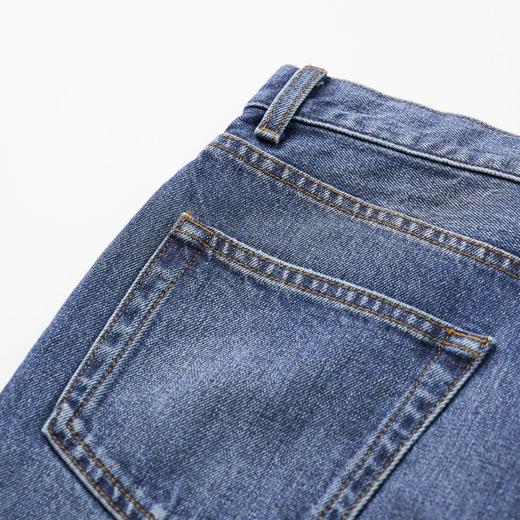 ROMI STUDIO“经典复古”斜纹牛仔棉水洗做旧直筒牛仔裤 431N2069 商品图4
