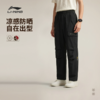 李宁韦德系列男子直筒防晒冰感舒适宽松休闲长裤AKXW067 商品缩略图0