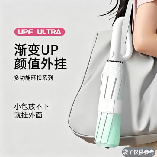 【颜值外挂❗️渐变环扣全自动晴雨两用伞】便携挂伞 晴雨两用 一秒开收 女太阳伞防晒防紫外线遮阳便携男加大号雨伞 商品图1