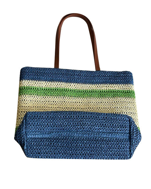 logo刺绣草编包la017 商品图1