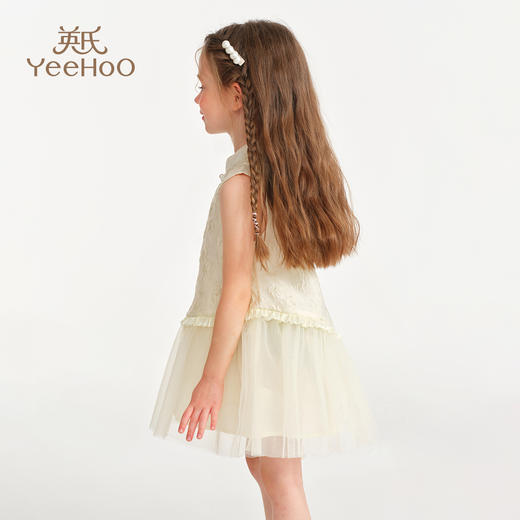 【英氏】【90-140】女童无袖国风新中式连衣裙 商品图4