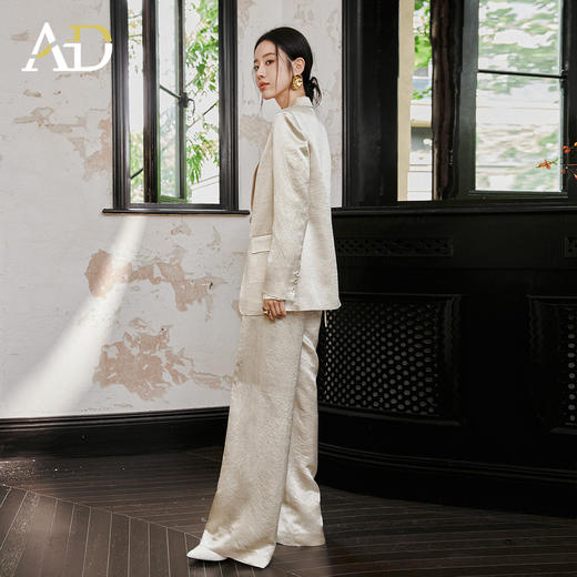 AD新中式国风西装套装女春2026新款轻奢高级感巨好看的穿搭一整套 商品图4