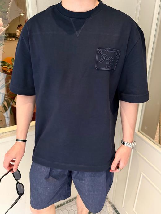 男款logo刺绣短袖T恤la012 商品图3