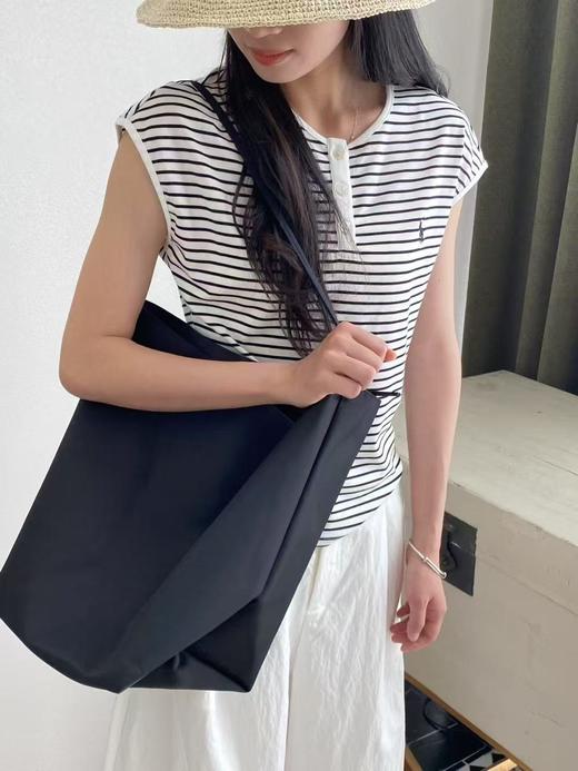 【门店同款】ENJOY夏季韩版刺绣条纹T 162805784 商品图4