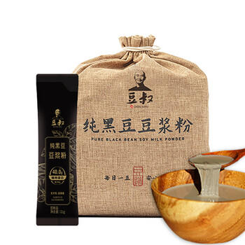豆叔原味黑豆浆粉纯豆浆粉40%高蛋白非转基因441g 21g*21条 /水饮冲调 /冲饮谷物 /豆浆/豆奶粉 商品图6