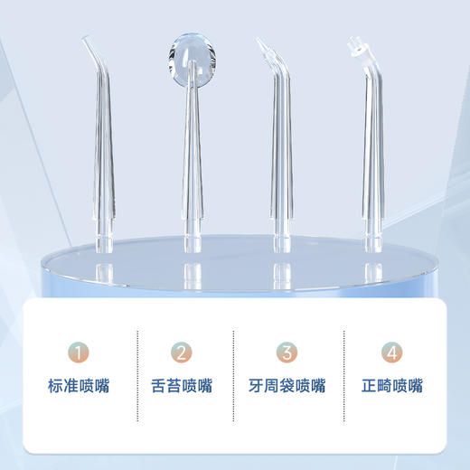 敏煌便捷式冲牙器 高效洁牙 呵护牙龈 高频脉冲 可视化水箱 IPX7级防水 商品图4