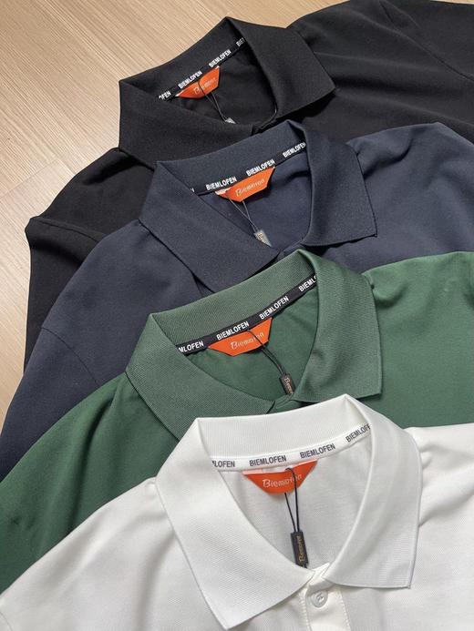 原单正品比音勒芬珠地网眼刺绣小人polo短袖，四个色170-190 商品图3