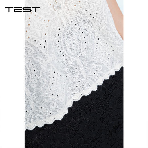 夏上新宽松显瘦气质通勤蕾丝百搭气质针织衫1262068 商品图3