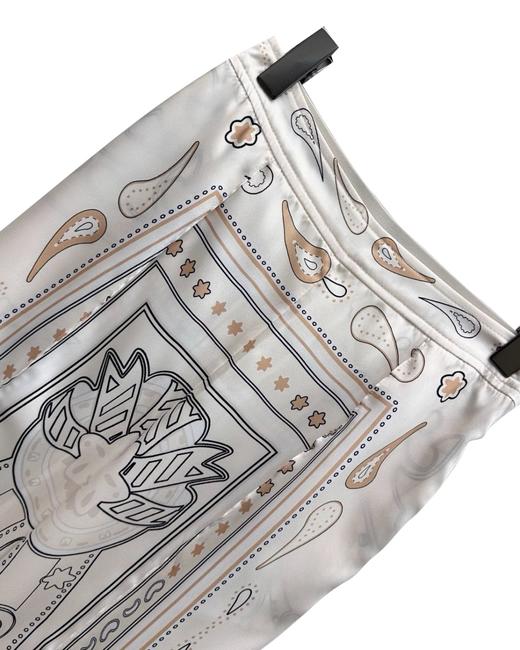 女款丝质印花直筒长裤 可配套装ba 商品图2