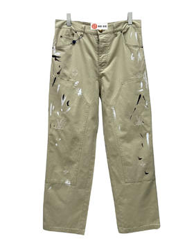 男款手工泼墨刺绣工装裤长裤zh