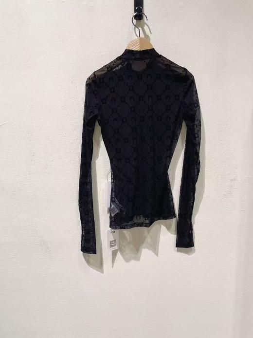 女款微透网纱长袖上衣he 商品图1