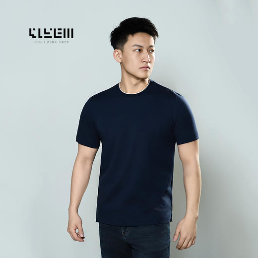 4158m  简初SILK轻奢圆领T恤 商品图2