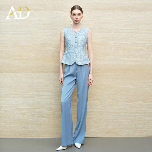 AD高级感小香风马甲套装女夏2026新款超火穿搭巨好看漂亮两件套装 商品图2