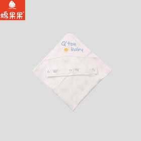 棉果果夏季新品新生儿防蚊5A抗菌双层纱布抱被M205550200139