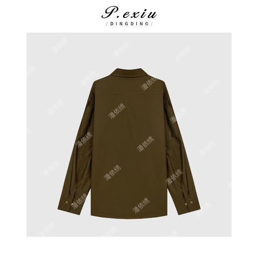 04-3潘依绣丁丁宠粉100%棉法式简约设计感百搭长袖衬衫 7087T 商品图2