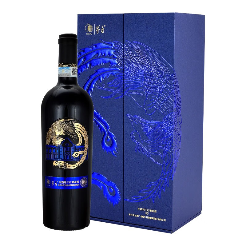 2024年新款茅台红酒凤凰庄园赤霞珠R5干红葡萄酒，酒精度14.5度，整箱750ml*6瓶礼盒装。茅台红酒的高端产品，凤凰庄园系列。