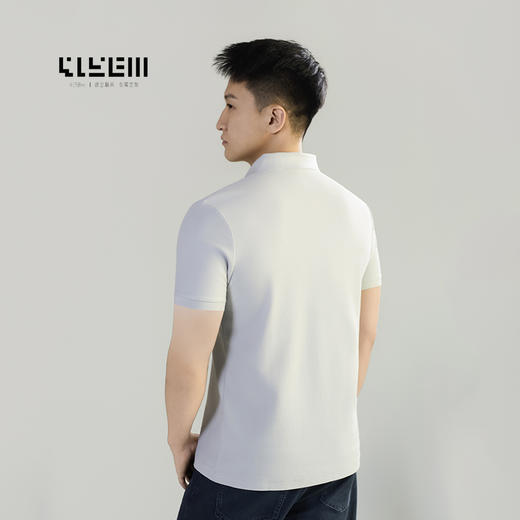 4158m 政企精英 专属定制 简慕SILK轻奢翻领polo衫 商品图4