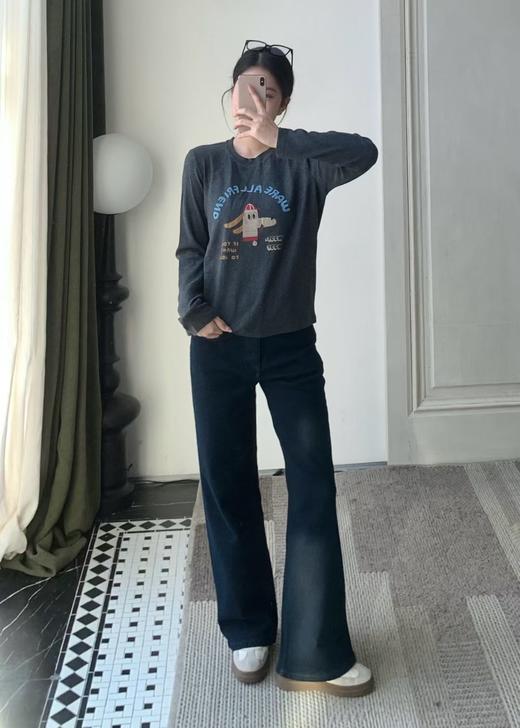 【门店同款】ENJOY冬季卡通印花磨毛长袖T 168097264 商品图1