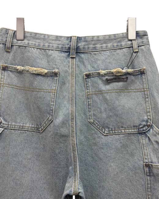 男款毛边破损休闲短裤la009 商品图2