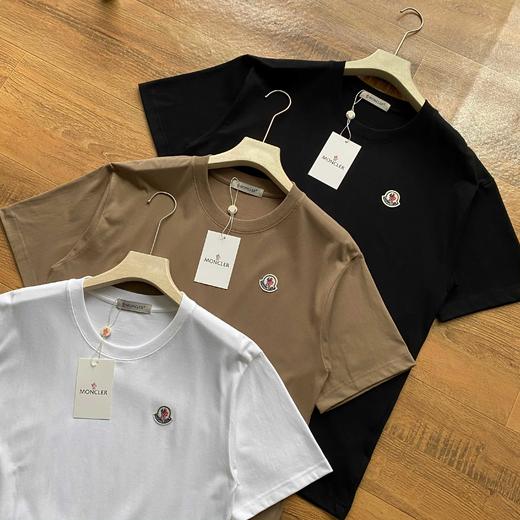 蒙口男士经典小LOGO刺绣圆领短袖T恤 商品图5