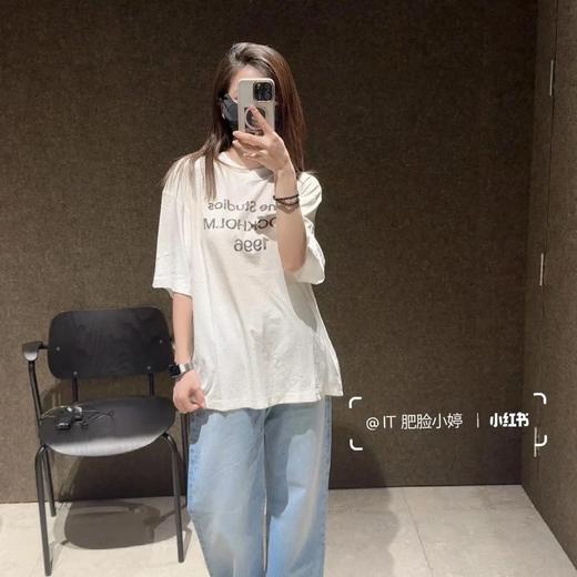 重磅渠道   ac短袖系列   宽松版型T恤 做旧炒色TEE 男女同款 商品图3