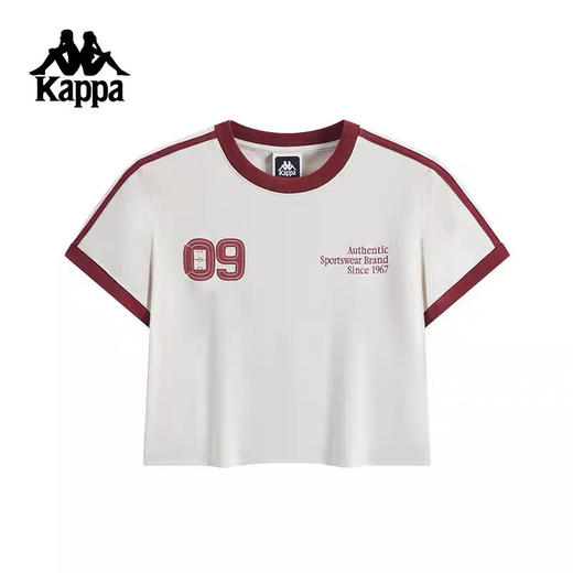 XY｜Kappa卡帕背靠背短袖t恤女新款夏季翻领polo衫运动休闲上衣k0f42td10-0014 商品图0