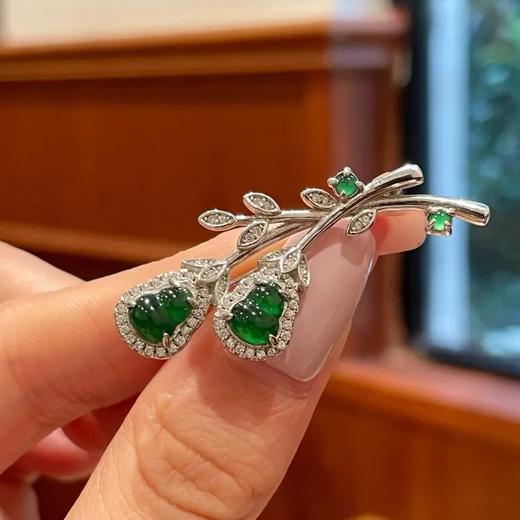 翡翠A货正阳绿小米珠，藏着中国人刻在骨子里的美好祈愿：平安、福禄、顺遂、安康 商品图6