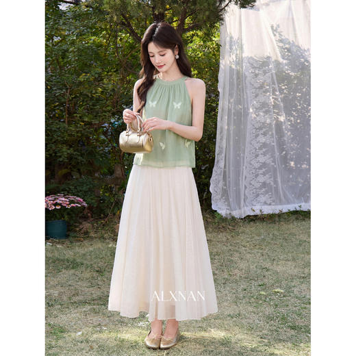 鹿向南【0402/20:00新品前1小时7折限量100件】绿色背心 商品图2